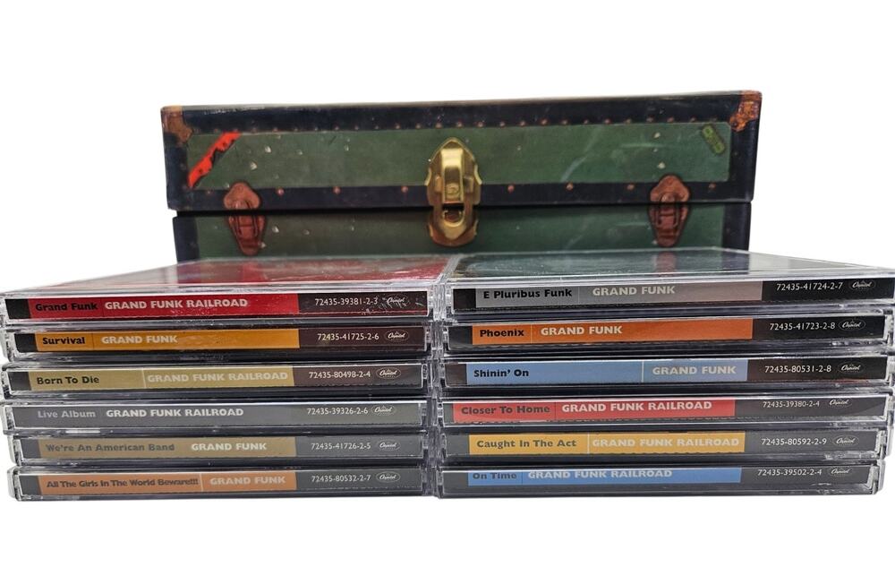 RARE Complete Grand Funk Railroad TRUNK OF JUNK 12 CDs + Extras Remastered